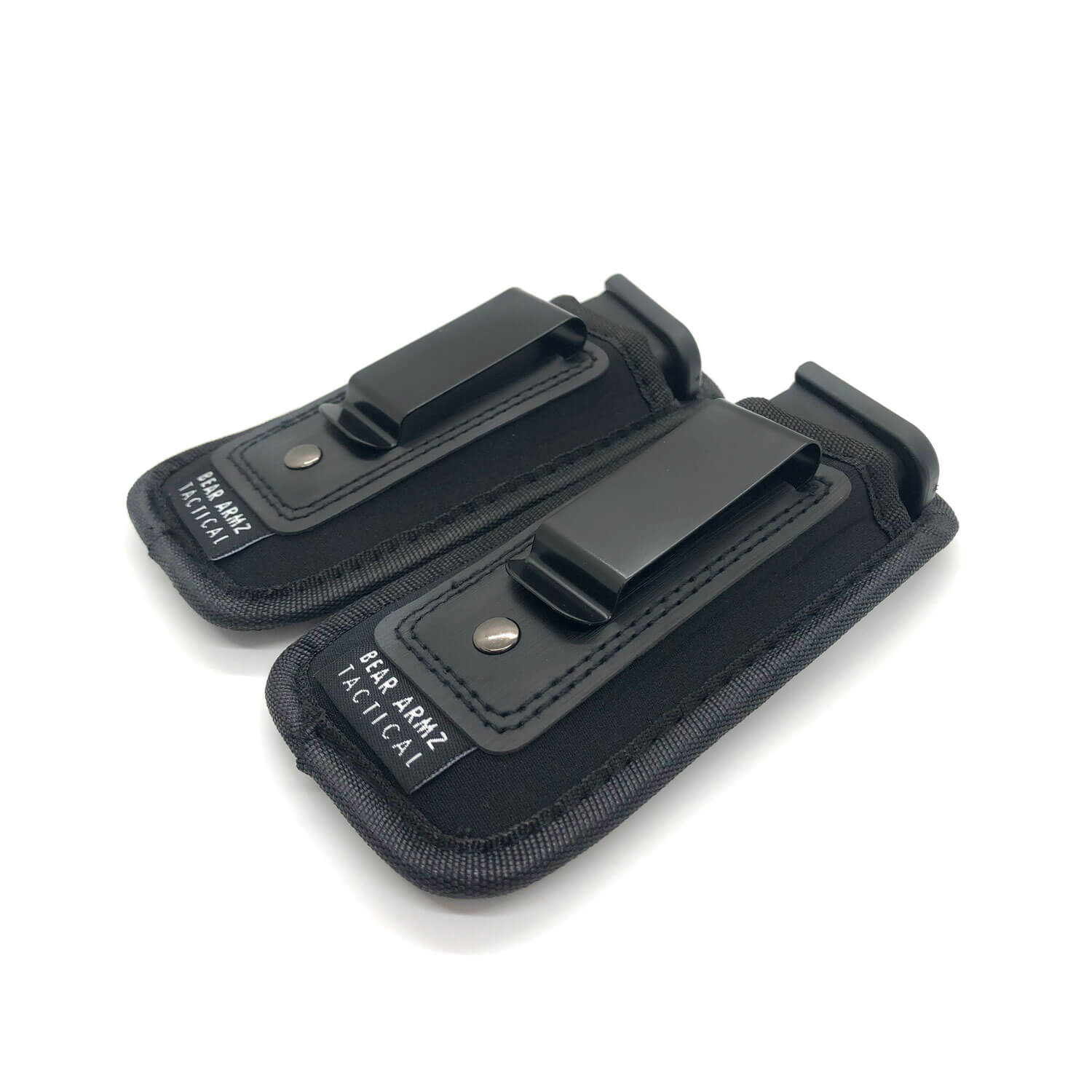 2 Pcs Tactical IWB Universal Magazine Holster Clip Fits Any 7 10 15 Rounds 